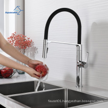 Aquacubic New Design Black flexible spout hose kitchen faucet silicone faucet